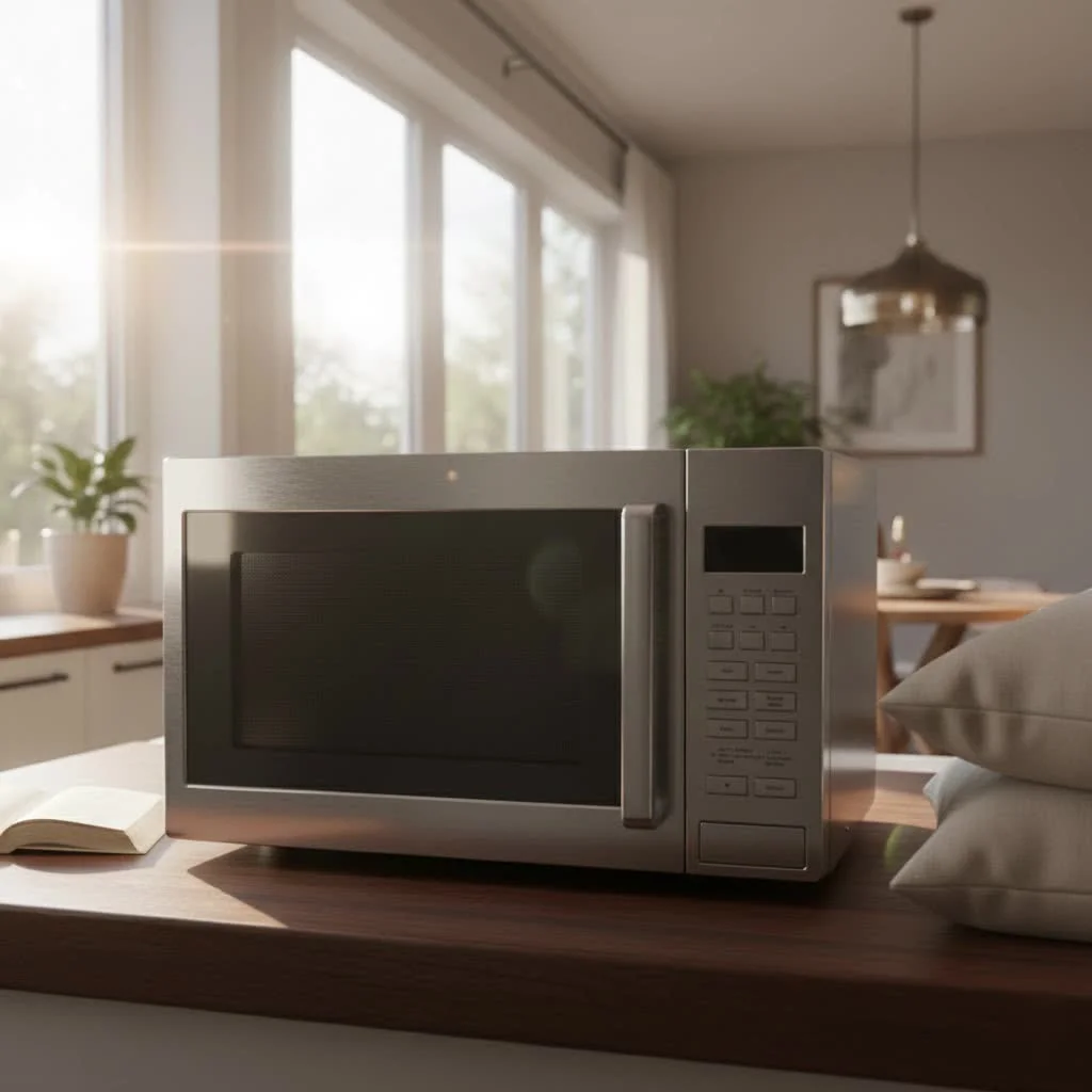 Cuisinart microwave oven with stainless steel finish