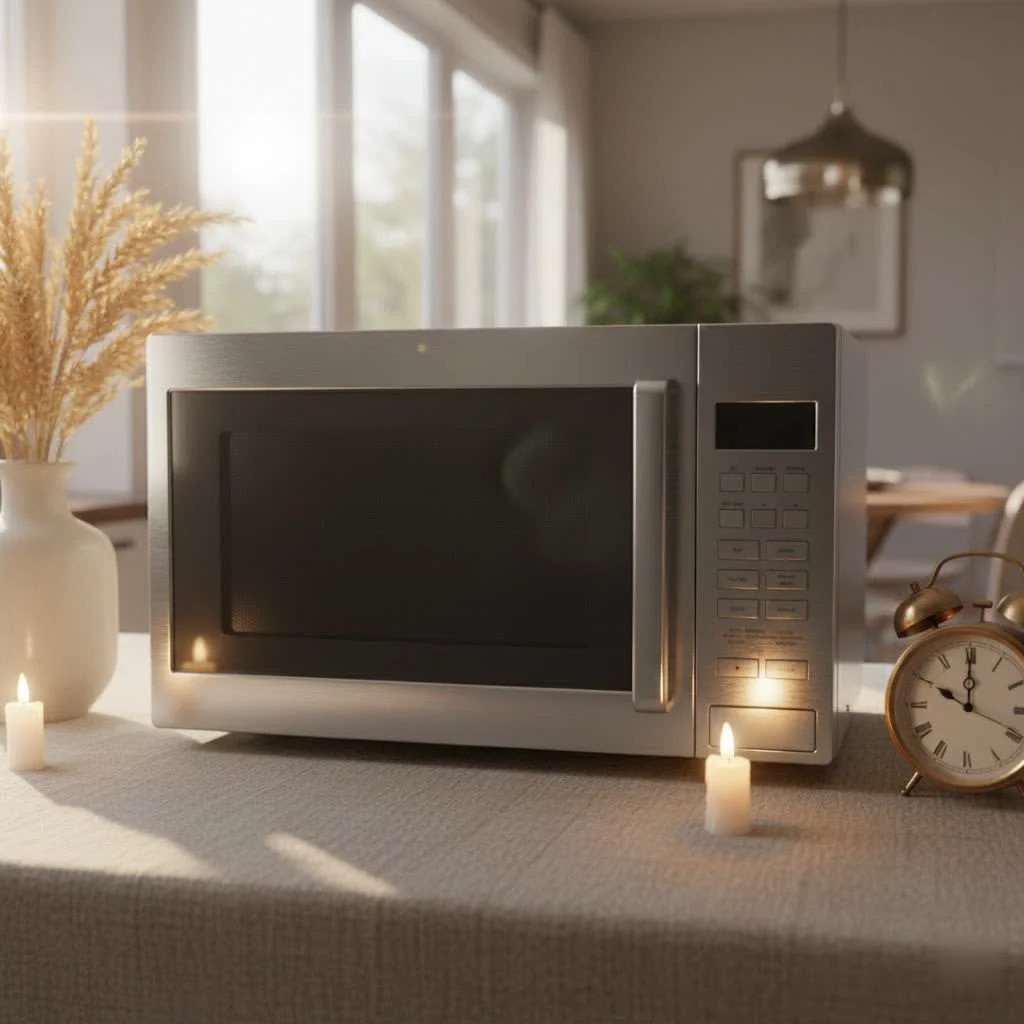 Oster microwave oven in a modern kitchen