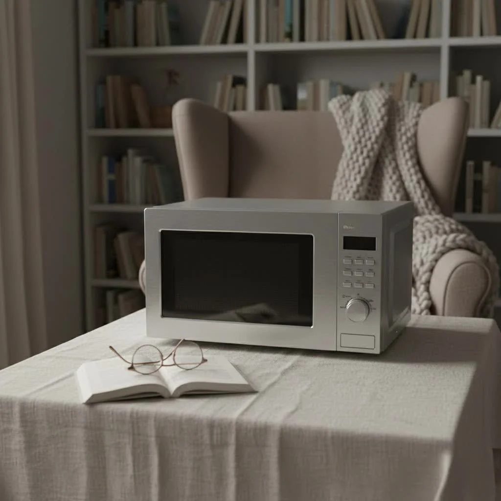 Panasonic microwave oven in a modern kitchen